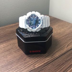 G-Shock GA-110WB-7A White and Blue Series